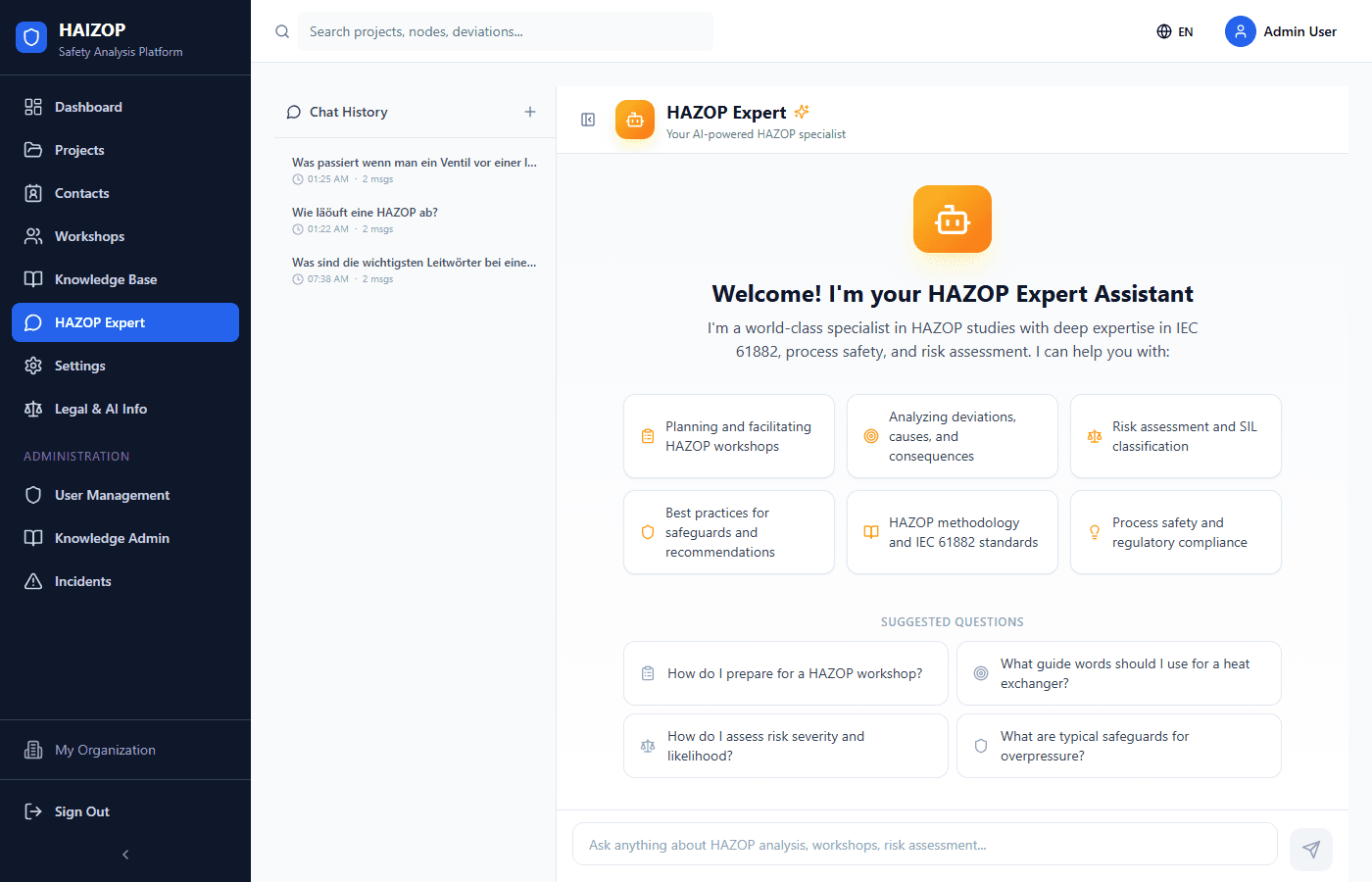 Expert AI chat with knowledge base integration